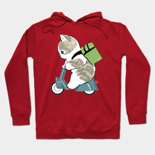 Cat Riding Motorcycle Hoodie